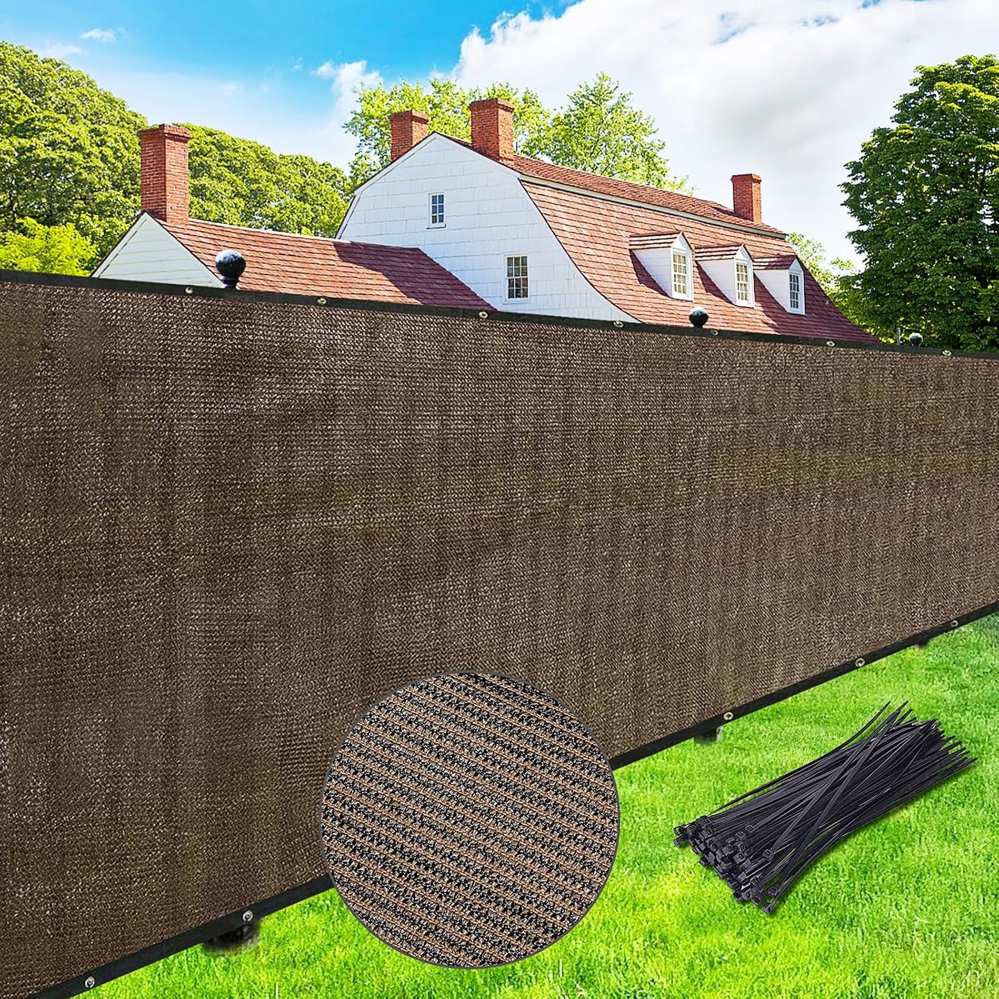 UPGRADE Privacy Screen Fence 5ft x 50ft for Outdoor Privacy Needs