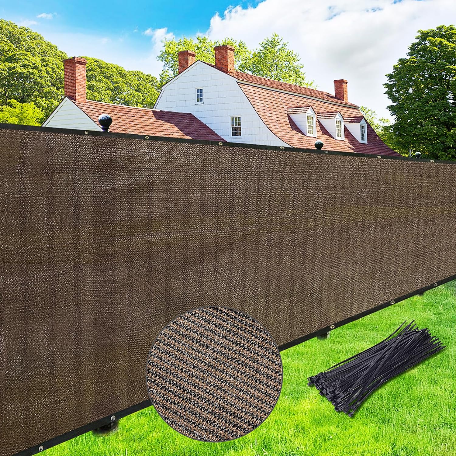 UPGRADE Privacy Screen Fence 5ft x 50ft for Outdoor Privacy Needs