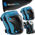 SKATEWIZ Knee Pads for Kids - PROTECT-1 Set Size M Blue