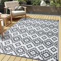 Outdoor Rug for Patios Clearance Waterproof 5x8 - Reversible Patio Mat