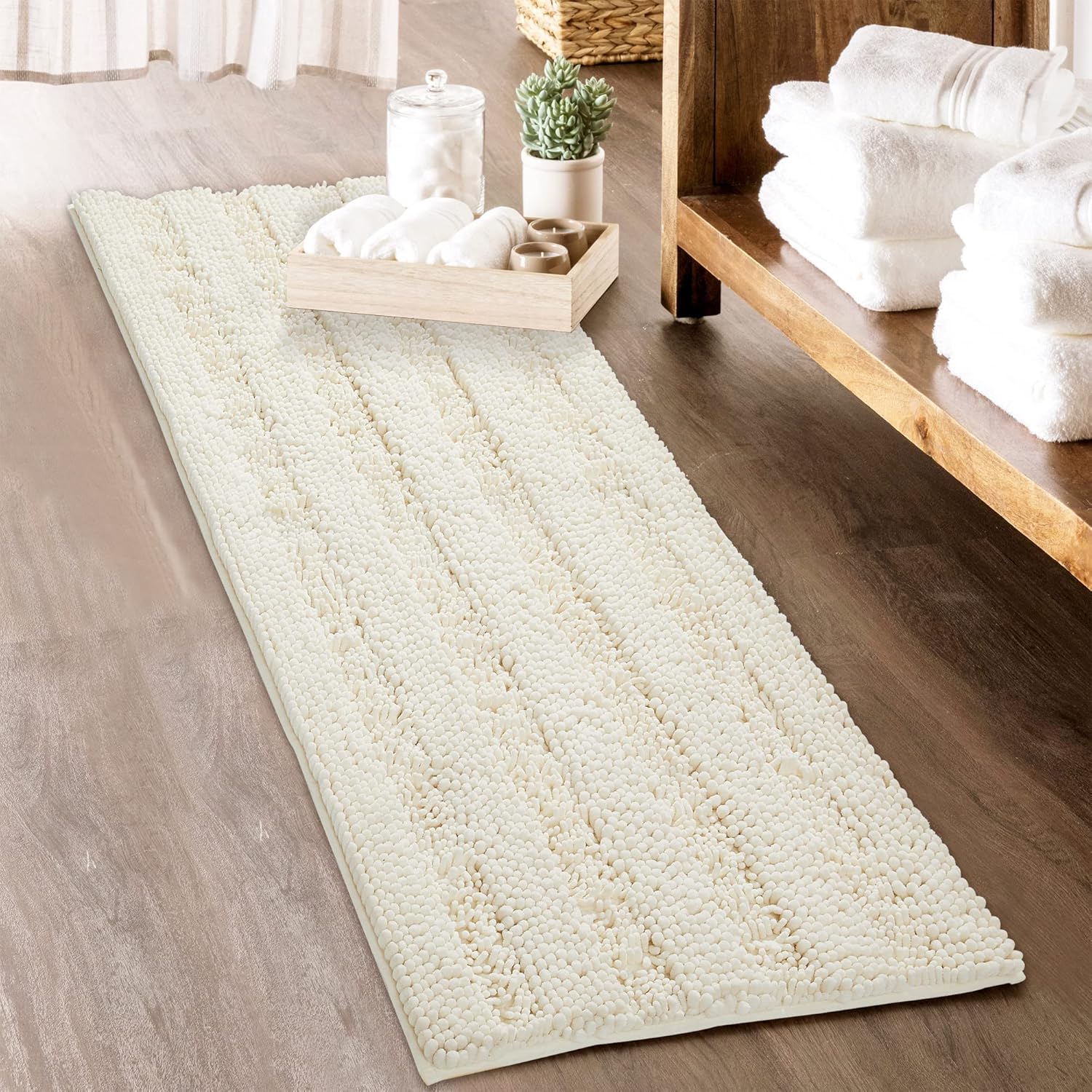 KGORGE Bath Mat for Bathroom - Super Soft Non-Slip Rug
