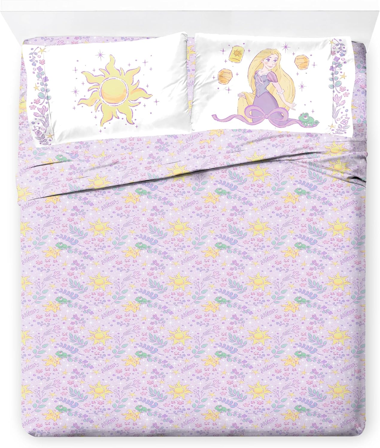 Disney Princess Rapunzel Kids Sheet Set - Ultra-Soft Bedding