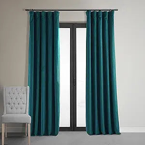 HPD Half Price Drapes Blackout Velvet Curtains for Bedrooms