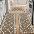 Kitchen mats for Floor 3 Piece Set - Soft Comfort Non-Slip Runner Rugs