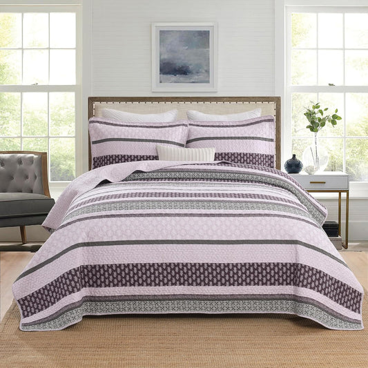 Homzard Quilts Queen Size Cotton Comforter Set for All Seasons
