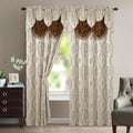 Stunning Set: Elegant Comfort Curtain Panels 54x84 (2-Pack) Beige