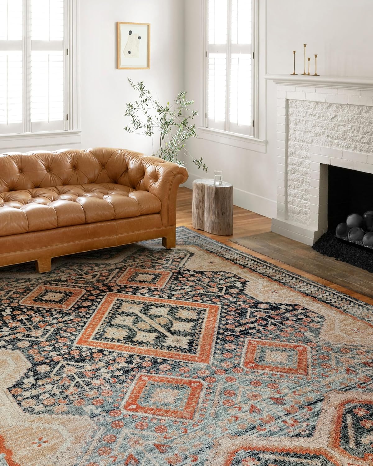 Loloi II Jocelyn Collection Runner Rug in Navy/Multi for Home