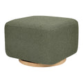 Babyletto Kiwi Gliding Ottoman in Olive Boucle - Smooth Glide & Eco