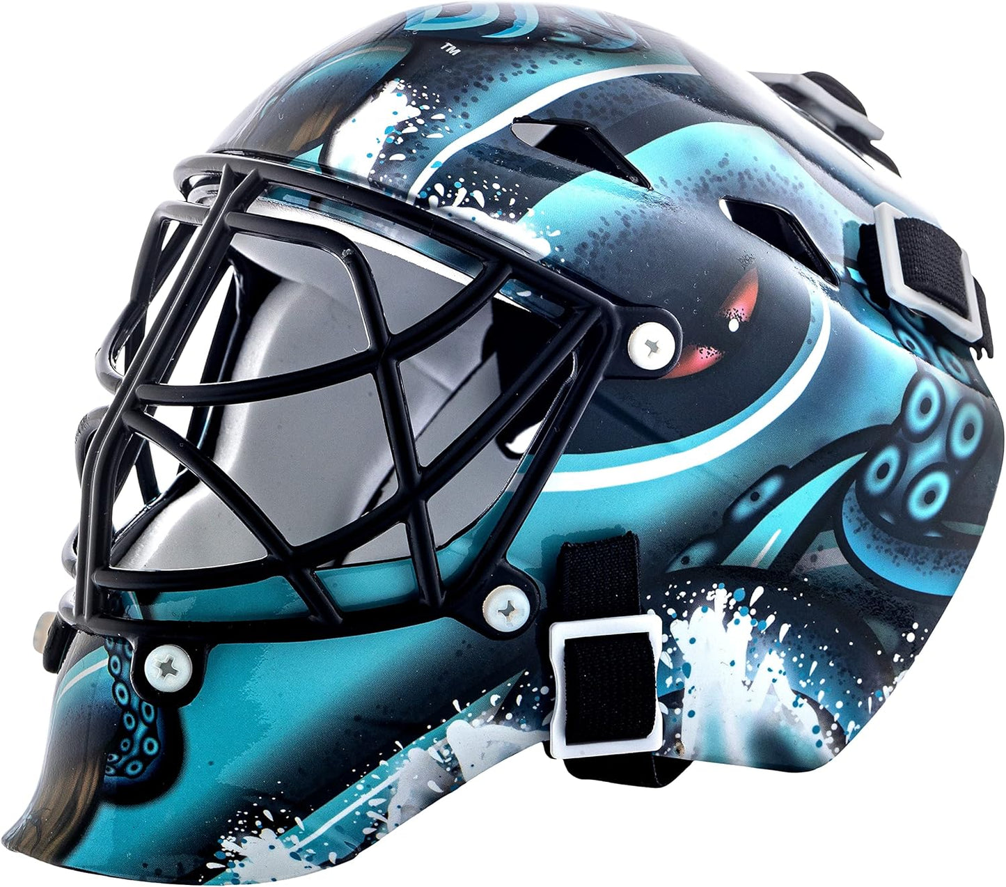 NHL Team Logo Mini Goalie Mask - Collectible with Official Logos