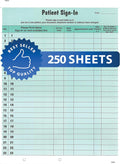 Patient Sign-in Peel Off Label Forms 250 Sheets Pack - HIPAA Privacy