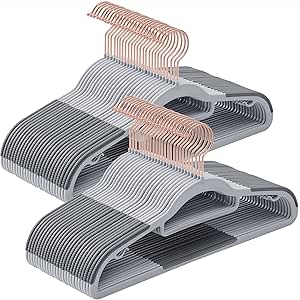 SONGMICS Heavy-Duty Plastic Hangers with Non-Slip Design