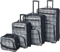 Rockland Fashion Softside Upright Luggage Set, 4-Piece - Travel Ready