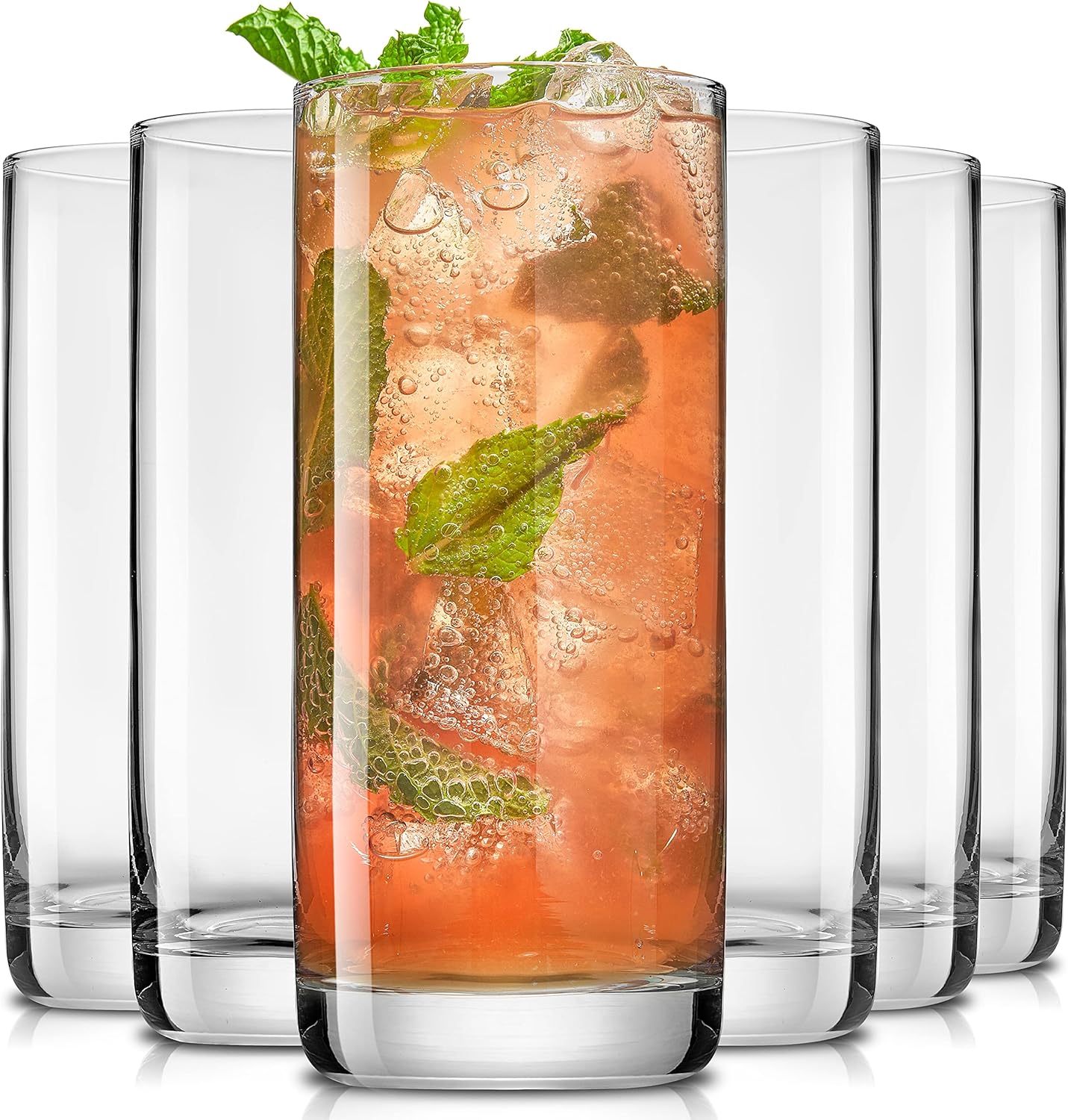 Premium JoyJolt 13oz Highball Glasses Set
