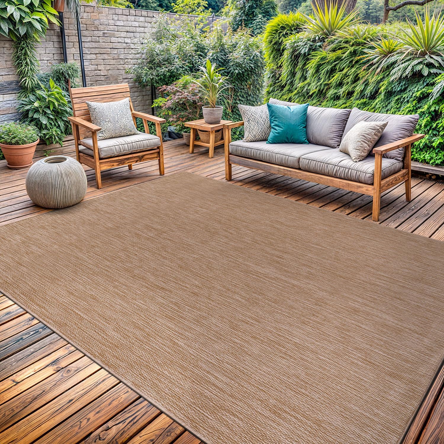 Washable Indoor Outdoor Rug 5x7 for Modern Spaces and Comfort
