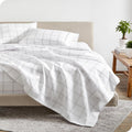 Twin XL Sheet Set Modern Plaid - Ultra-Soft Microfiber 3-Piece