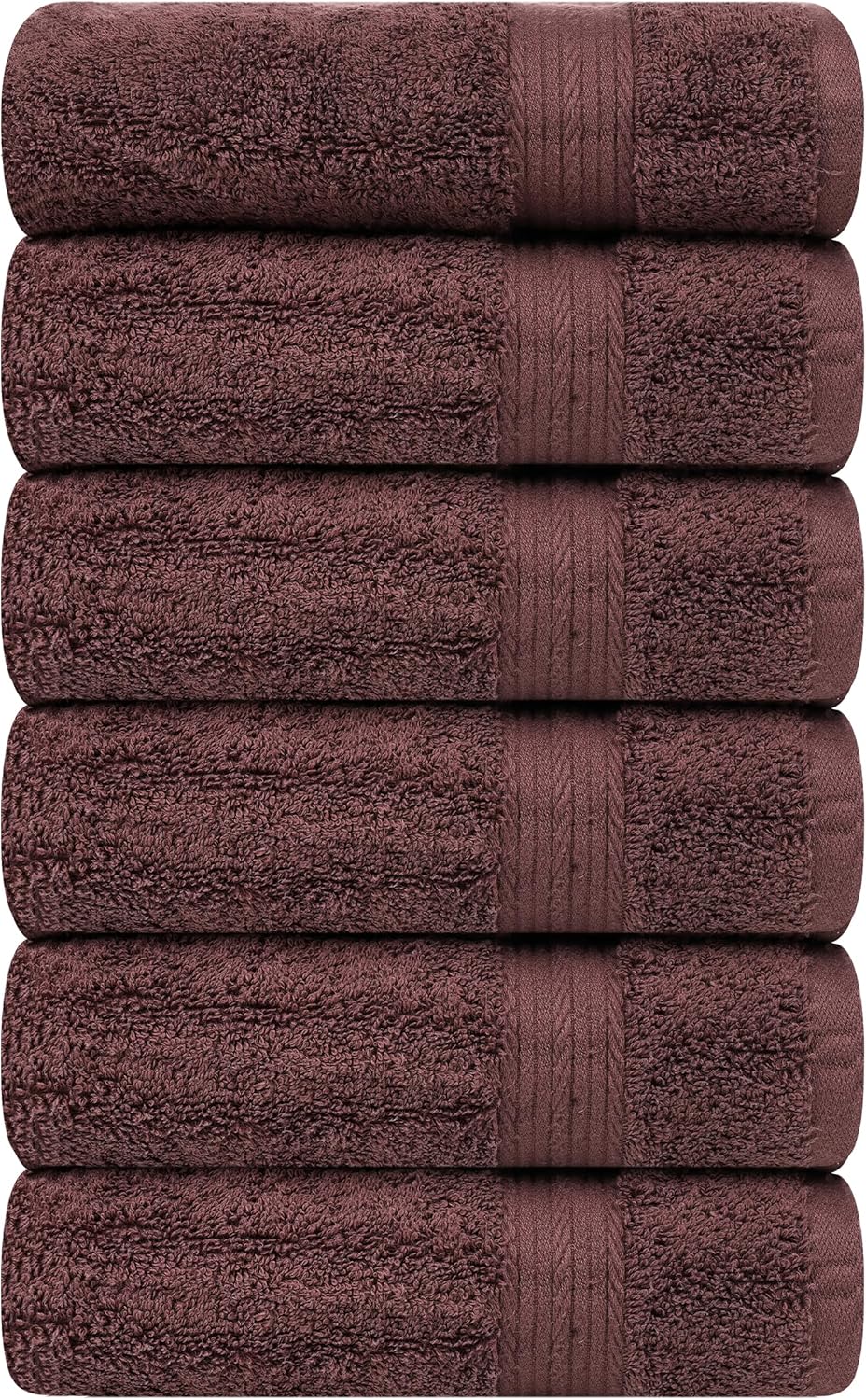 Ample Decor Bathroom Hand Towel Set - Luxurious 100% Cotton