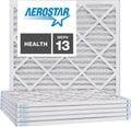 Aerostar 21 1/2x21 1/2x1 MERV 13 Pleated Air Filter - 6 Pack