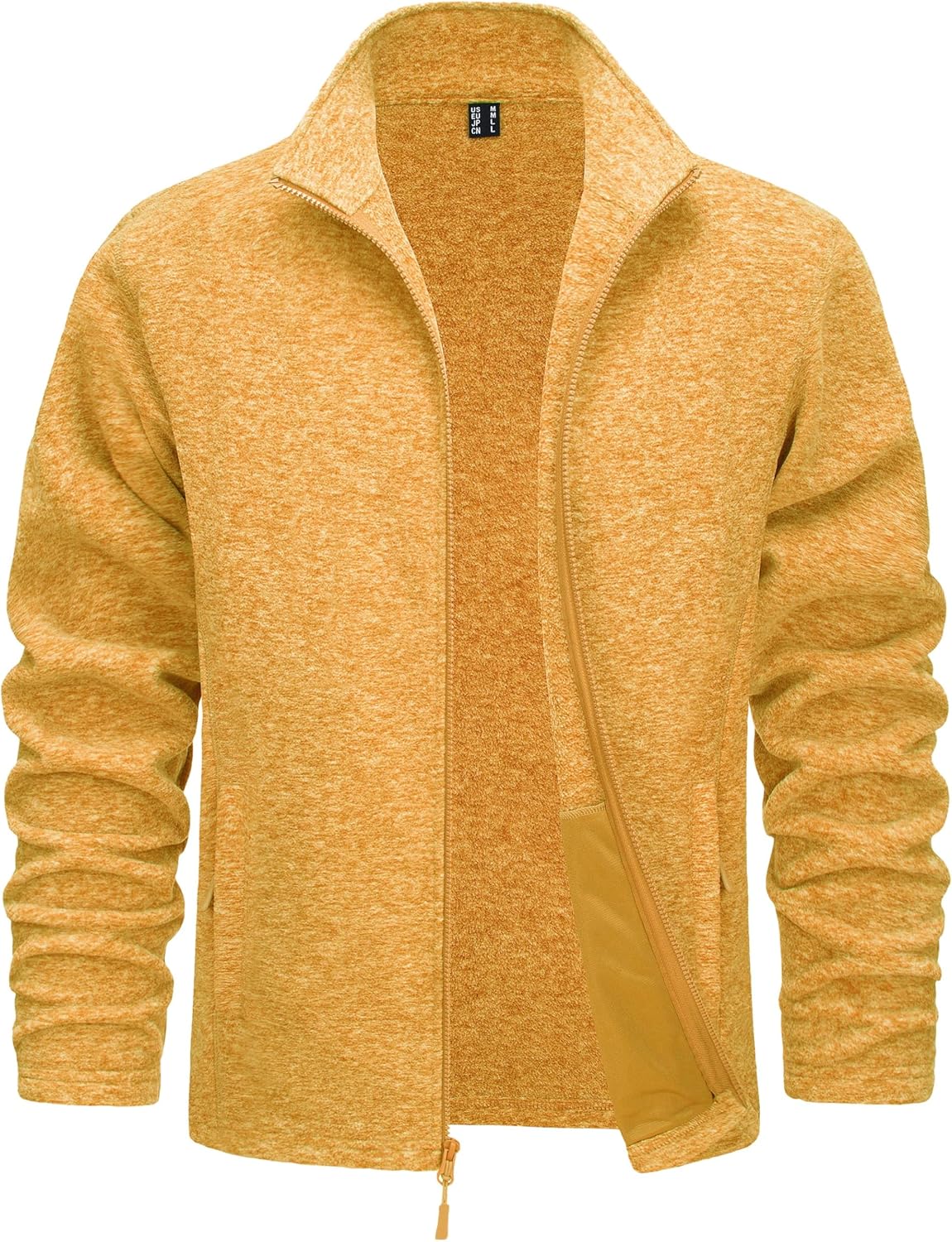 TACVASEN Men's Fleece Jackets Full Zip Lightweight Warm Coats