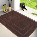 Dirt Trapping Door Mat 34 in x 59 in Brown - Low Profile Entry Rug