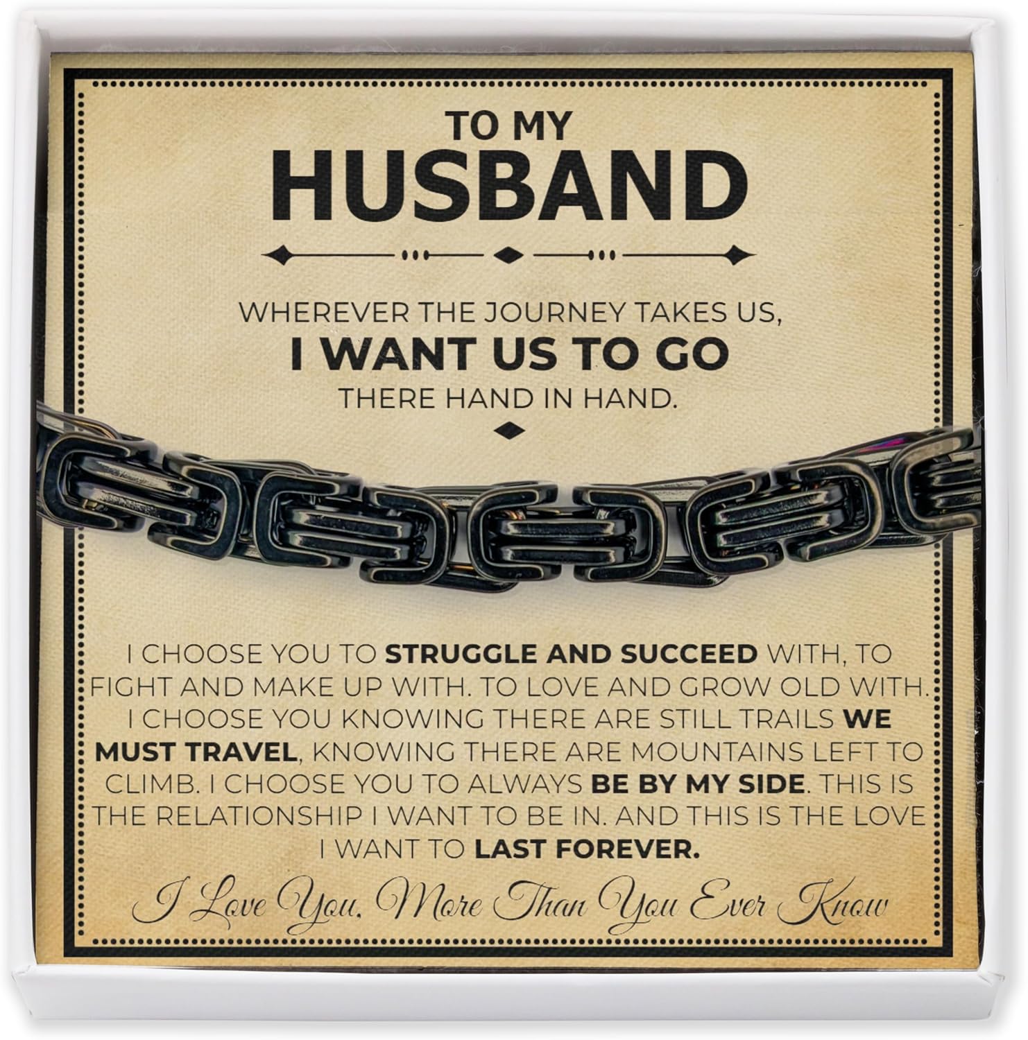 Classic Steel Bracelet Jewelry Gift Set for Your Husband