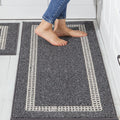 Kitchen Rugs Non-Slip 20x30/20x48 in Thick Polypropylene Mat - Durable