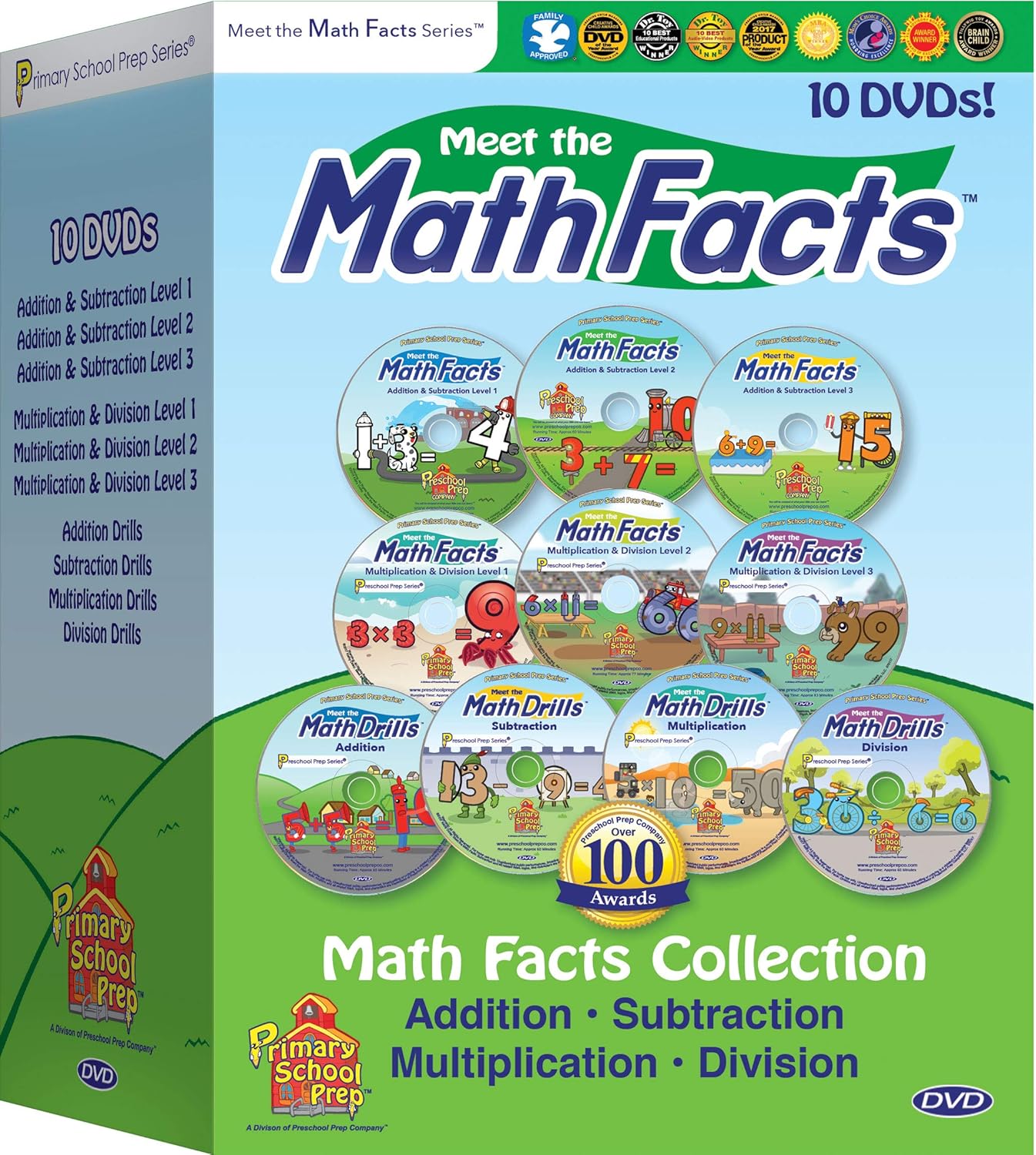 Meet the Math Facts 10 DVD Set for Fun Learning Experience