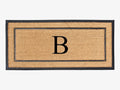 24 in x 48 in Coir and Rubber Large Monogrammed Doormat - Thick