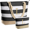 Beach Bags for Women Canvas Tote - Personalized Large (Style 5QR5)