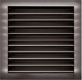 HVAC Premium 24in x 24in Aluminum Gable Louver Vent for Walls
