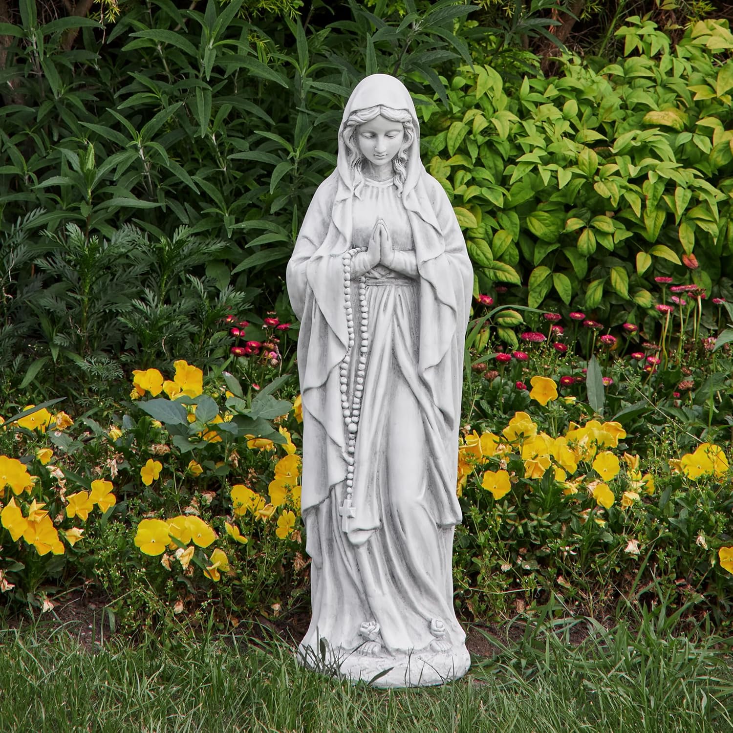 Virgin Mary Praying Statue 29.9 Inch Outdoor Garden Decor