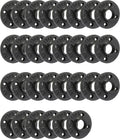 1 in Black Painted Floor Flange 30 Pack - Industrial DIY Utility