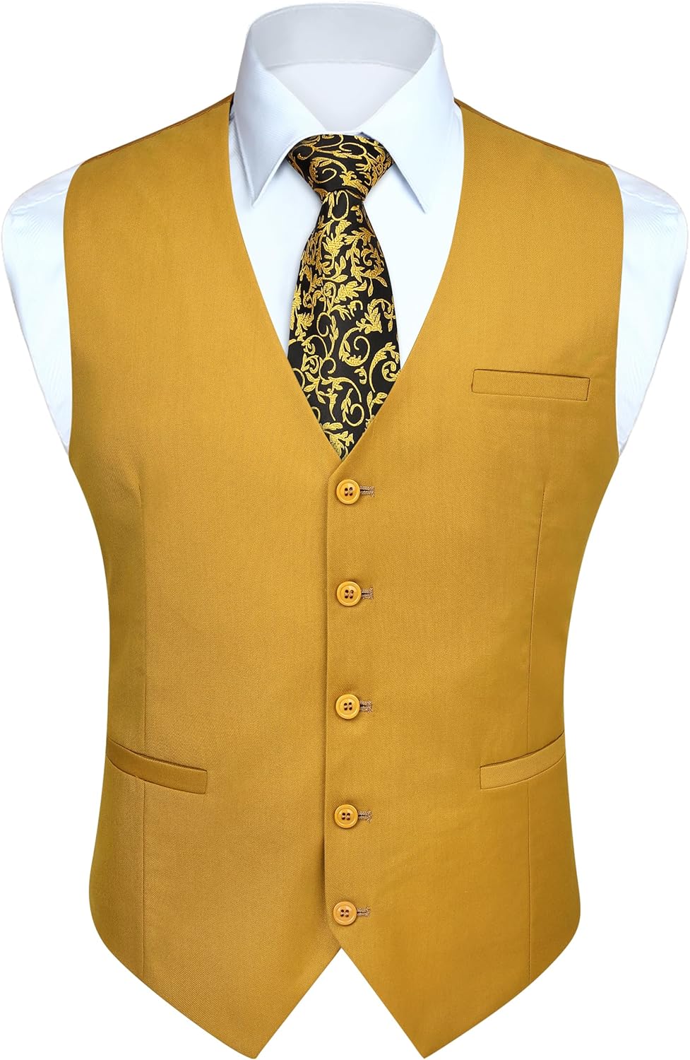 HISDERN Vest 101 Mens Slim Fit Suit Vest for Any Occasion