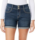 WallFlower Womens Luscious Curvy 9in Mid-Rise Bermuda Shorts - Fit