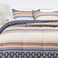 Lightweight Microfiber Comforter Set Full/Queen - Gray Geometrics