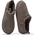 100% Genuine Leather Micro Boots for Women - Warm Hipster Slip On
