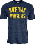Blue 84 Men's T Shirt Tri-Blend Team Color - Soft Wolverines Tee