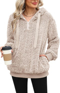 ReachMe Womens Oversized Sherpa Pullover Hoodie - Cozy Fleece