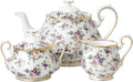 Royal Albert 100 Years 1940 3-Piece Set (Teapot, Sugar & Creamer)