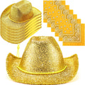 12 Pcs Sparkly Adults Cowboy Hat for Women Men - Party Set