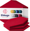 Acoustic Panels 12-Pack Hexagon Soundproof Wall Panels - Candy Red
