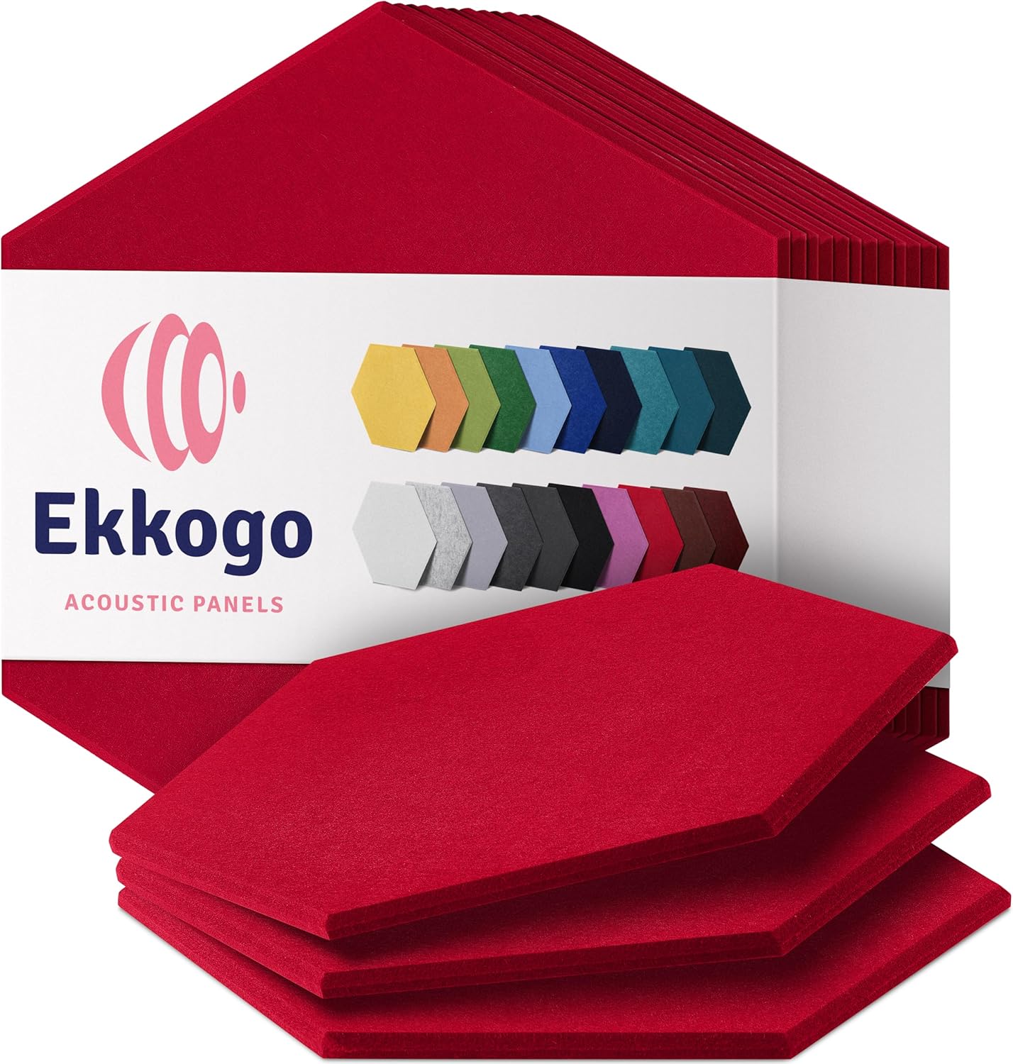Acoustic Panels 12-Pack High Density Sound Dampening Panels