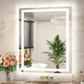 LED Bathroom Mirror 30 x 36 Front and Backlit - Bright 3-Color