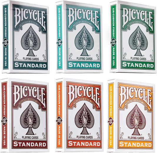 Bicycle Playing Cards Color Series Collector's Bundle - 6 Decks