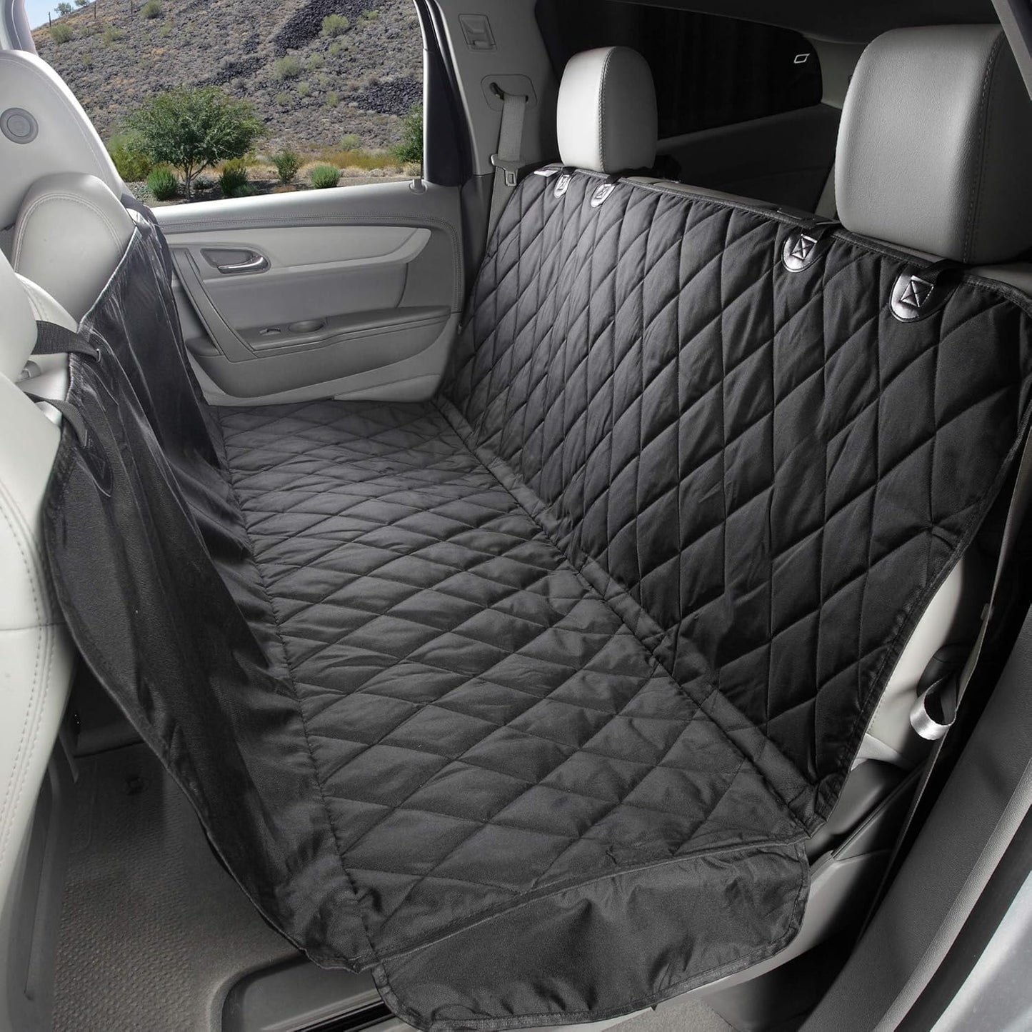 4Knines Dog Backseat Cover with Hammock for Cars and SUVs