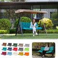 Porch Swing Cushions 3 Seater with Backrest - Waterproof Bench Pad