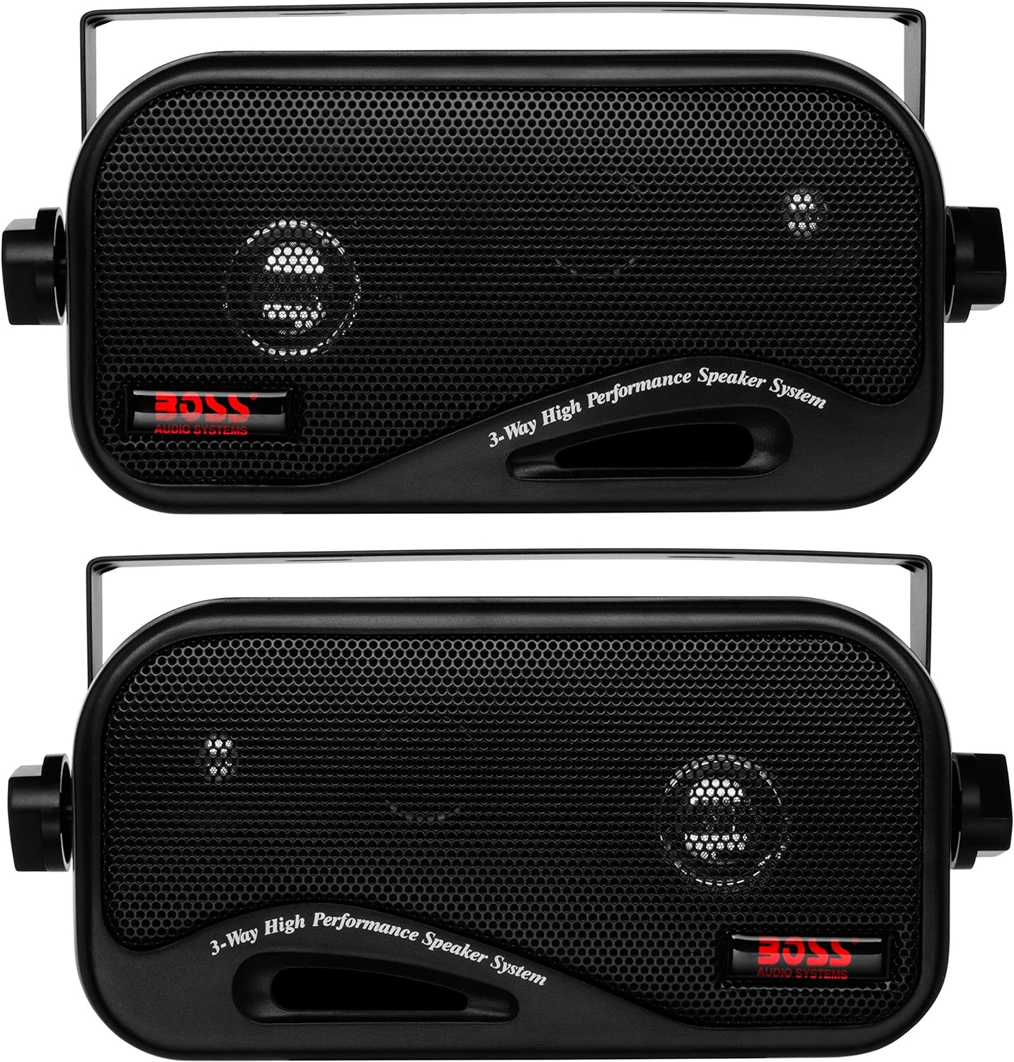 Powerful 200W BOSS 3 Stereo Speakers - Indoor/Outdoor/Marine - Pair