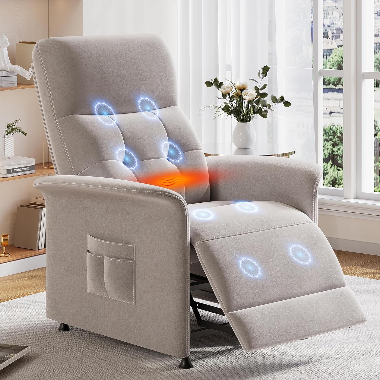 LegacyAmerhome Heated Massage Recliner Chair