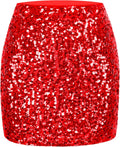 Sequin Bodycon Mini Skirt for Women - Sparkle High Waist Party