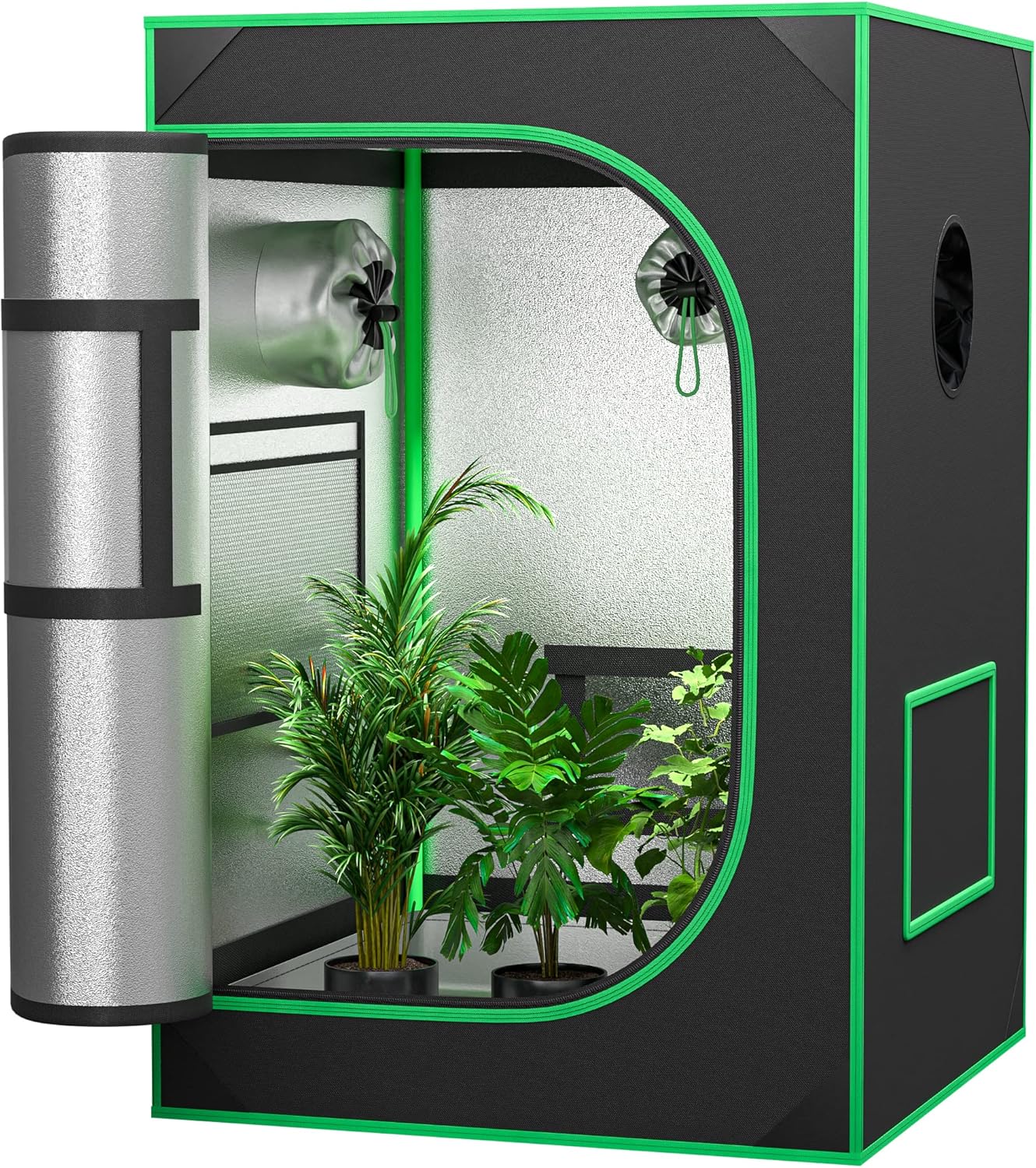 JupiterForce 2x2 Grow Tent: Reflective Mylar, Observation Window