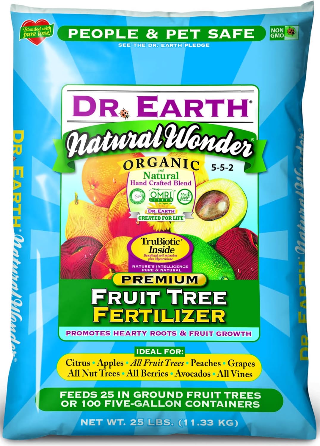 Dr. Earth Natural Wonder Fruit Tree Fertilizer for Healthy Growth